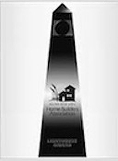 The LightHouse Award trophy, presented by the Hilton Head Area Home Builders Association